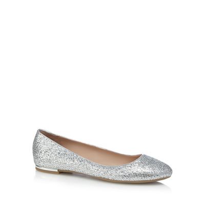 Silver 'Fibocchi' flat shoes